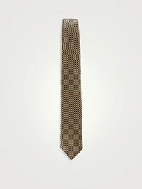 Silk Tie In Floral Print