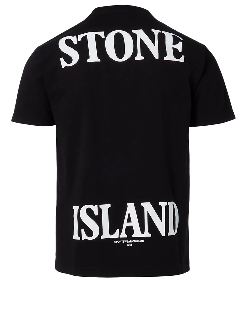 Cotton T-Shirt With Logo Back
