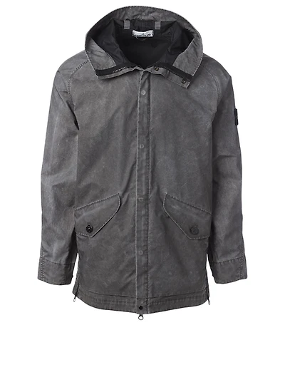 Coated Jacket With Hood