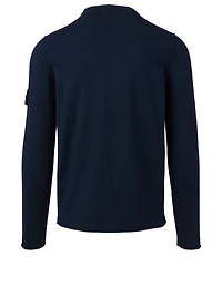 Cotton-Blend Crewneck Top