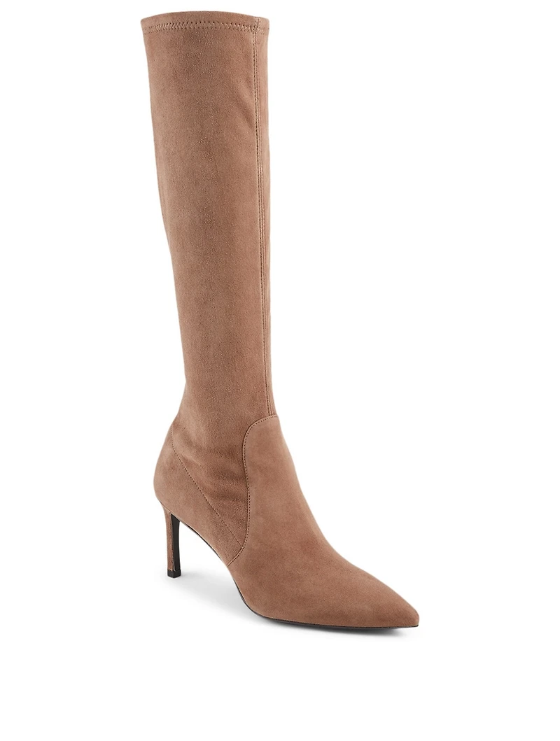 Wanessa 75 Suede Heeled Knee-High Boots