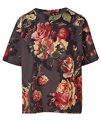 Hoydu Cotton T-Shirt Floral Print