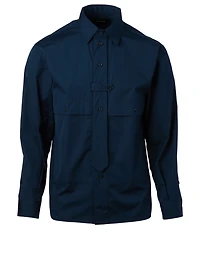 Cotton Shirt With Tie