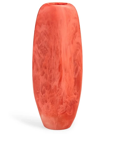 Tall Skipping Stone Resin Vase