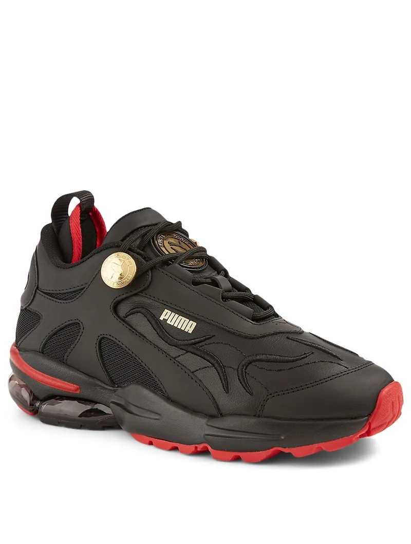 CELL Stellar X BALMAIN Leather Sneakers