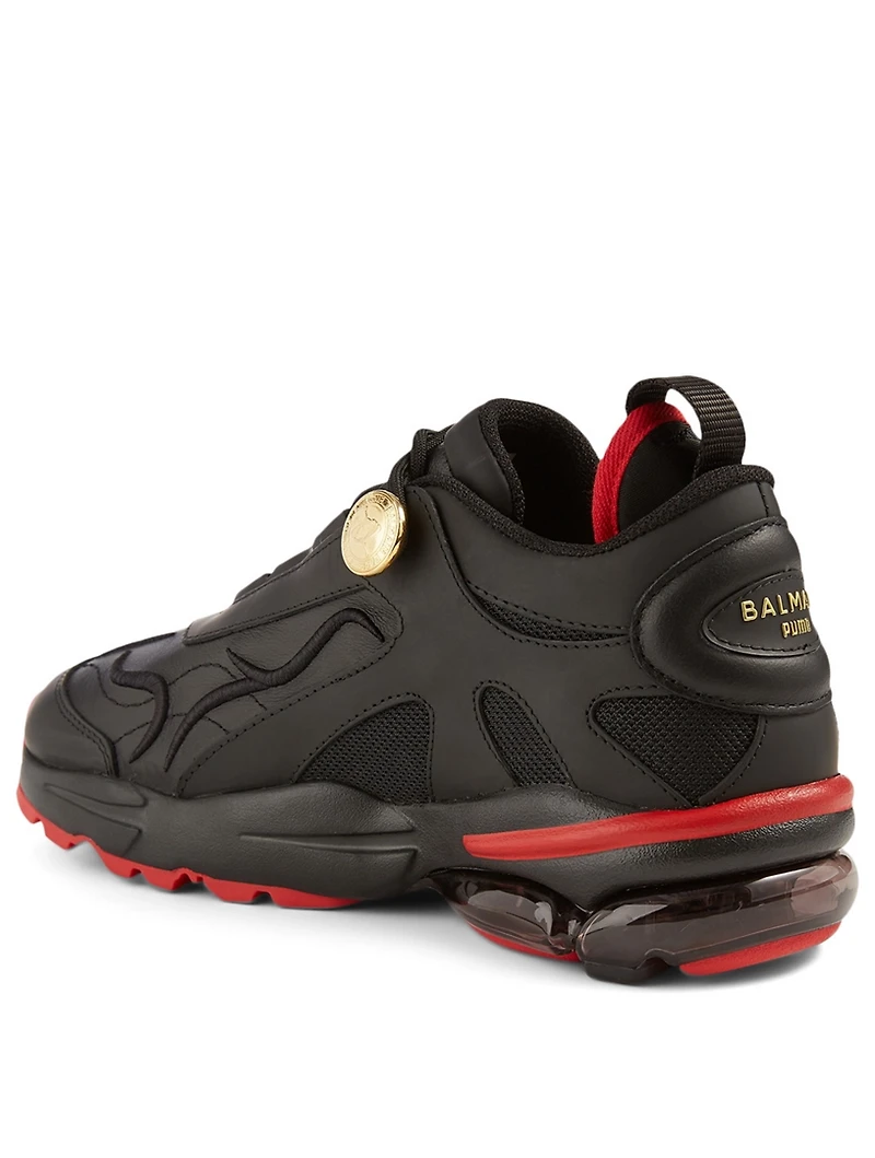 CELL Stellar X BALMAIN Leather Sneakers