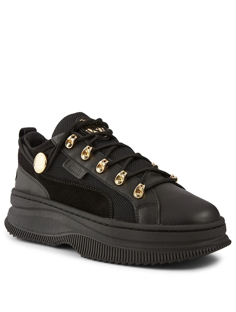 DEVA X BALMAIN Leather Sneakers