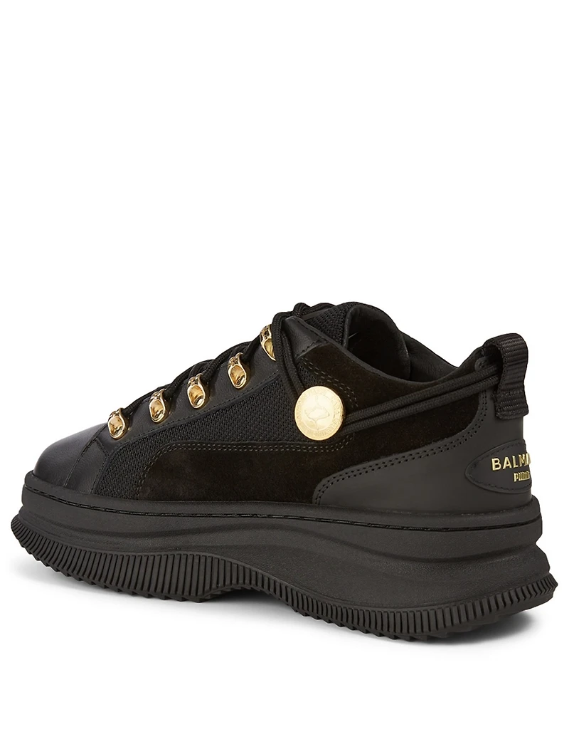 DEVA X BALMAIN Leather Sneakers