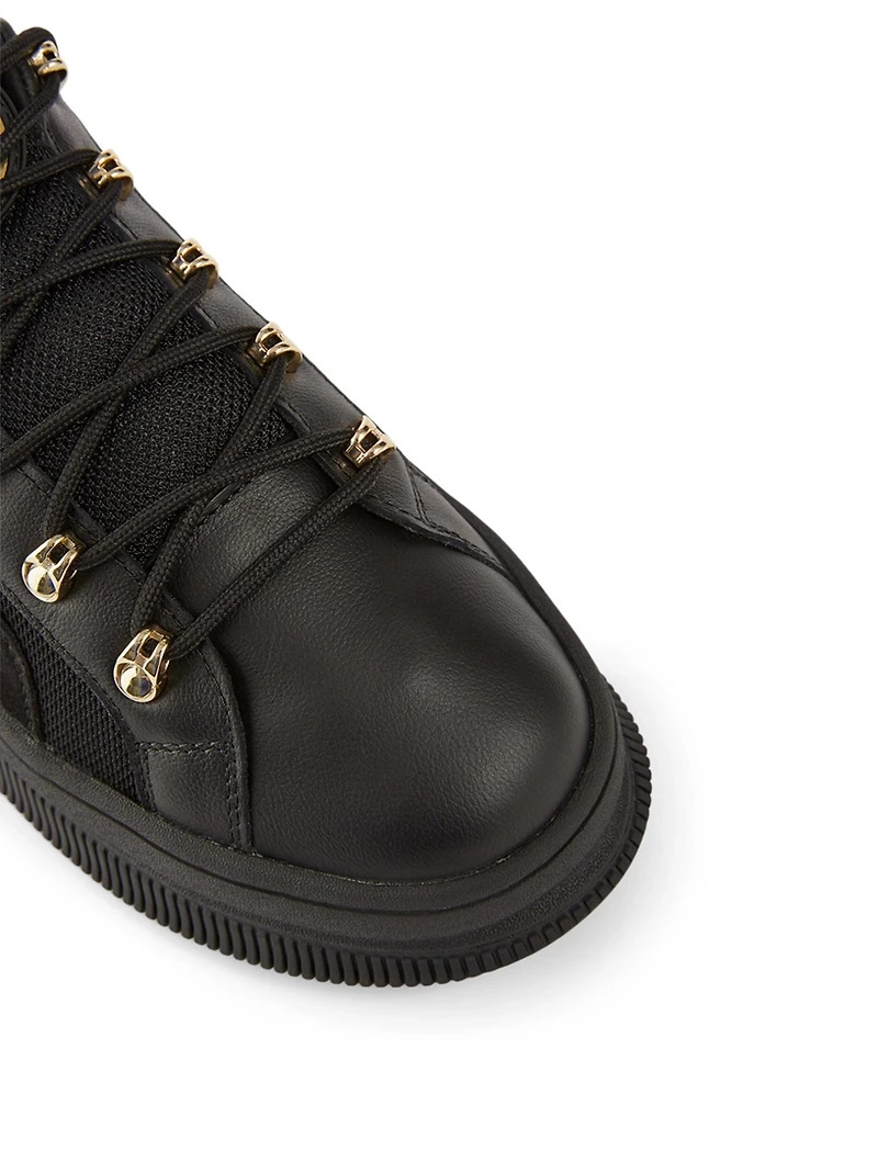 DEVA X BALMAIN Leather Sneakers