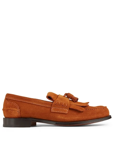 Oreham Suede Fringed Loafers