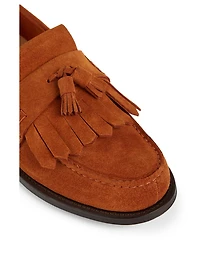 Oreham Suede Fringed Loafers