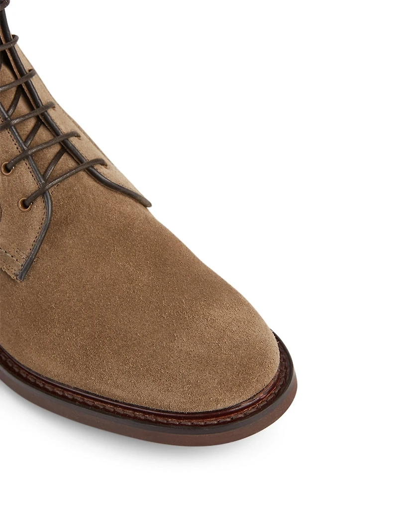 Bowers Suede Lace-Up Ankle Boots