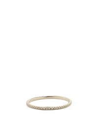14K Gold Eternity Ring With Diamonds