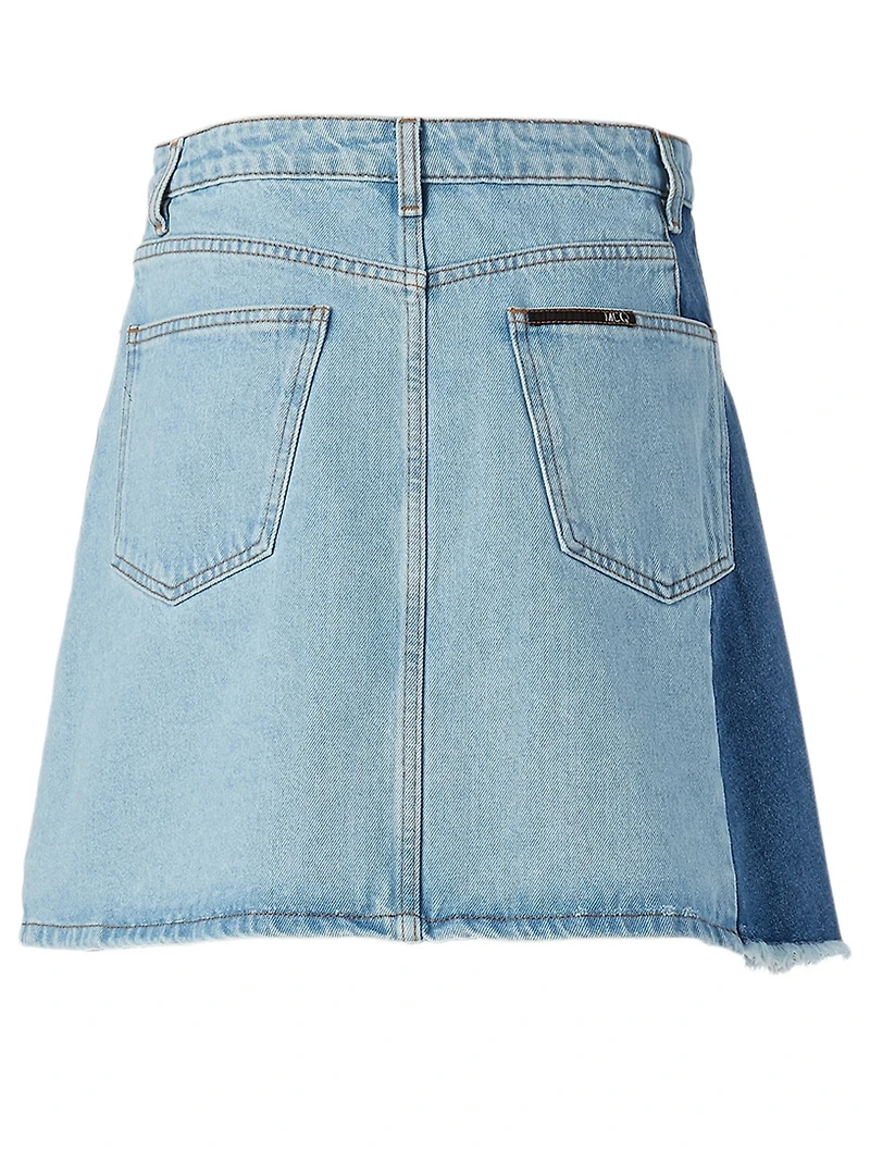 Maru Asymmetric Denim Skirt