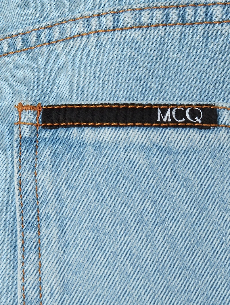 Maru Asymmetric Denim Skirt