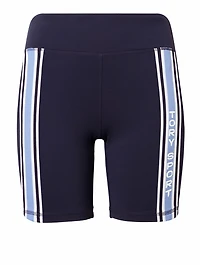Retro-Stripe Bike Shorts