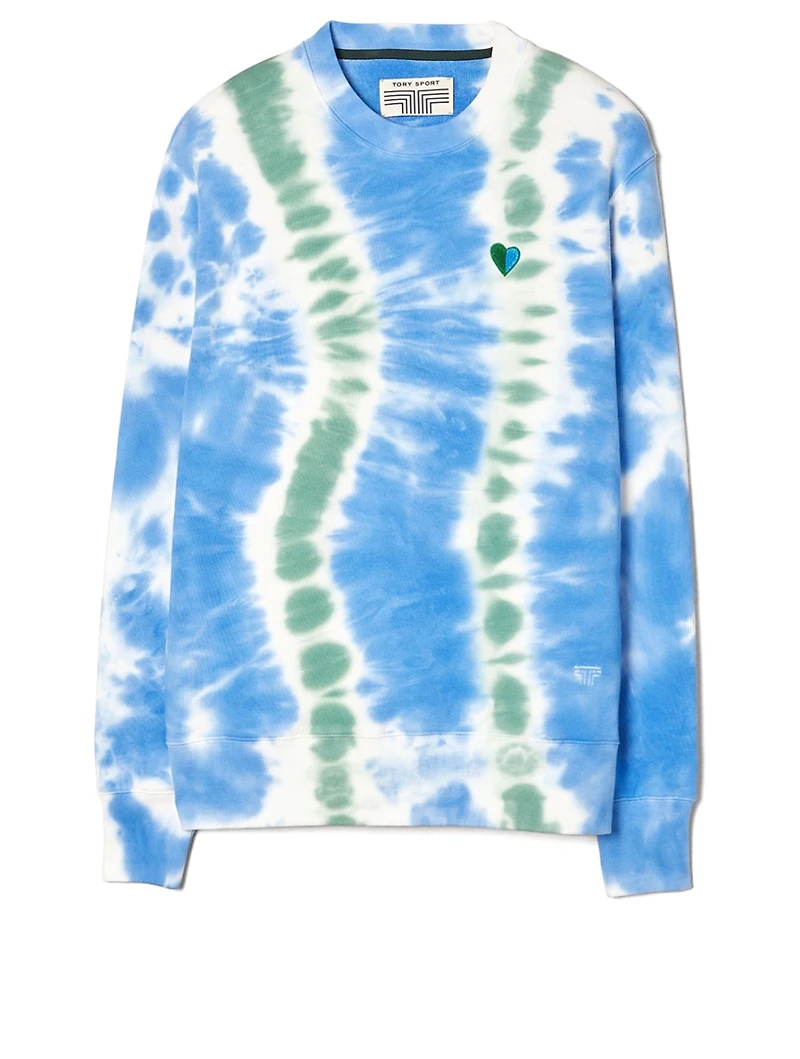 French Terry Cotton Sweatshirt Tie-Dye