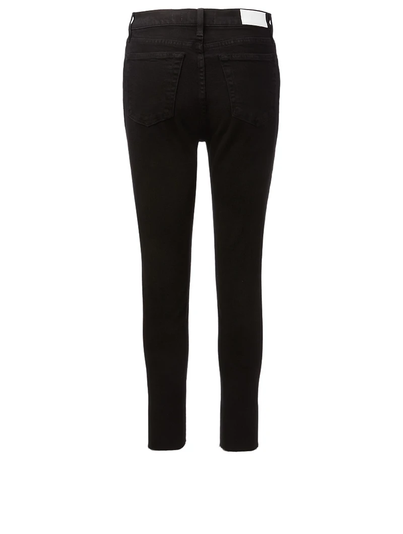 Ankle Crop High-Waisted Jeans