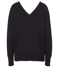 Cashmere Double V-Neck Sweater