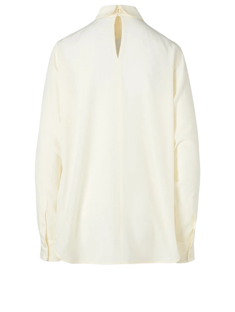 Silk Twist Neck Shirt