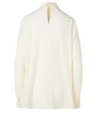 Silk Twist Neck Shirt