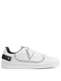 Backnet Perforated Leather Sneakers