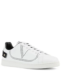 Backnet Perforated Leather Sneakers