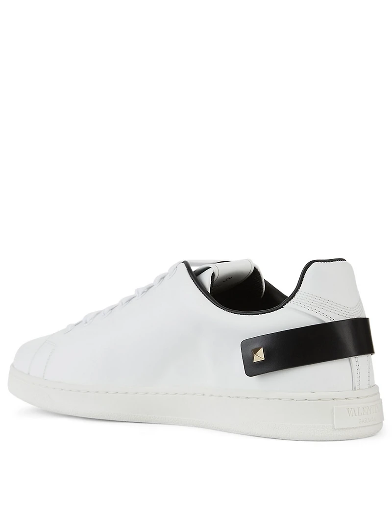 Backnet Perforated Leather Sneakers