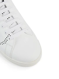 Backnet Perforated Leather Sneakers