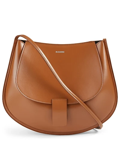 Small Crescent Leather Bag