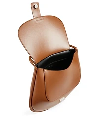 Small Crescent Leather Bag