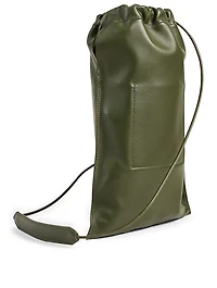 XS Leather Drawstring Bag