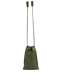 XS Leather Drawstring Bag