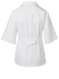Cotton Wrap Tie Shirt