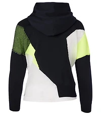 Cotton-Blend Intarsia Hoodie