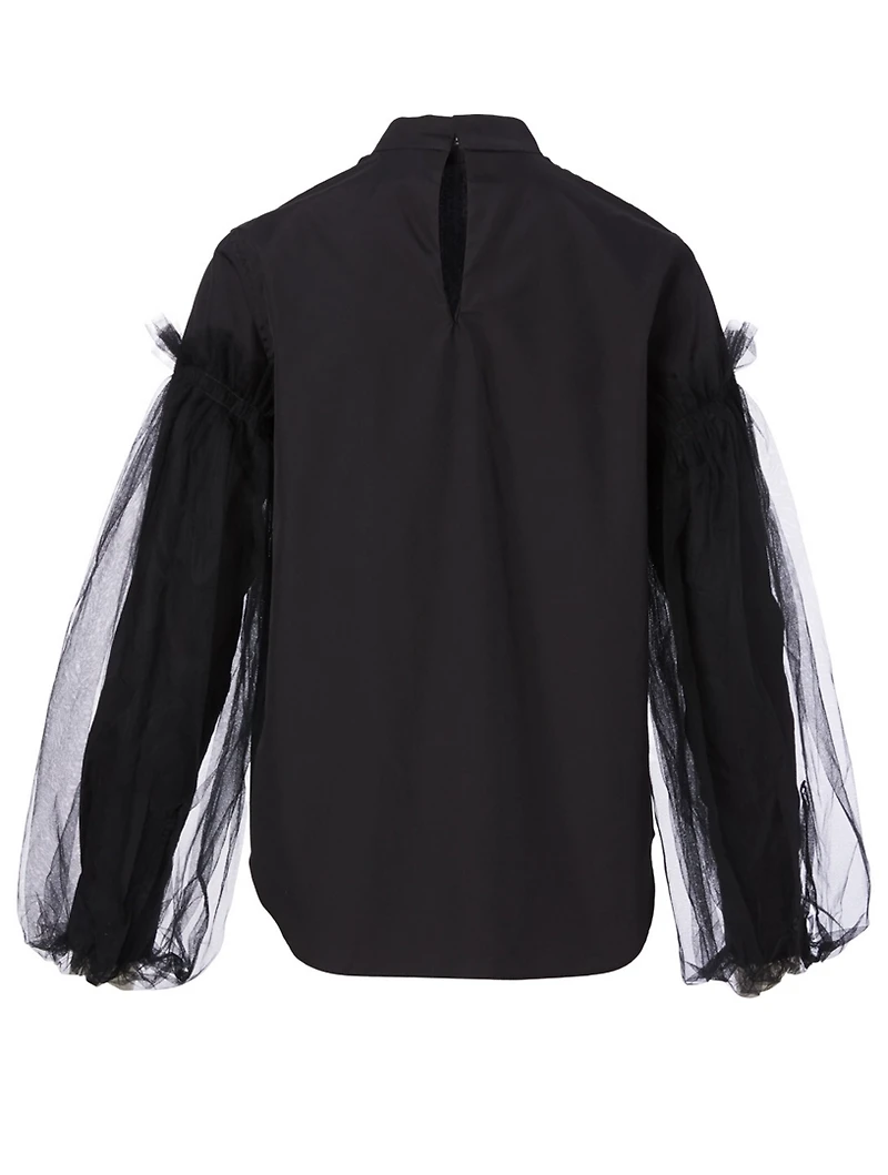 Cotton Tulle Shirt