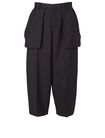 Wool-Blend Pocket Pants