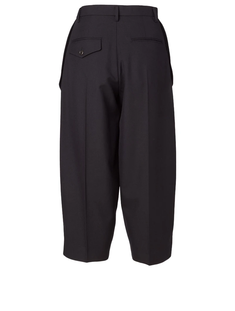 Wool-Blend Pocket Pants