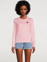 Long-Sleeve T-Shirt With Small Heart