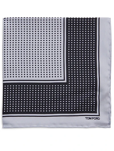 Silk Pocket Square In Dot Print