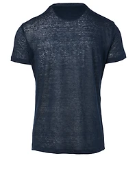 Linen Crewneck T-Shirt