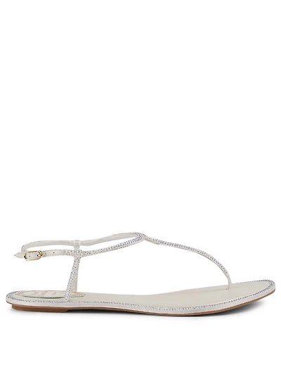 Diana Flip Crystal Satin Thong Sandals