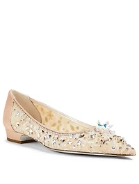 Cinderella 15 Crystal Lace Ballet Flats