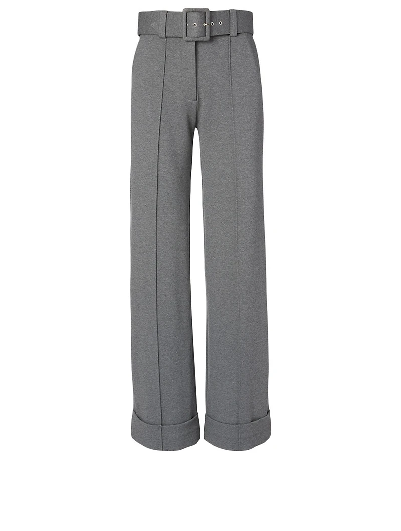 Jersey Pants With Belt