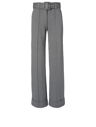 Jersey Pants With Belt
