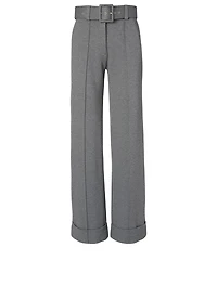 Jersey Pants With Belt
