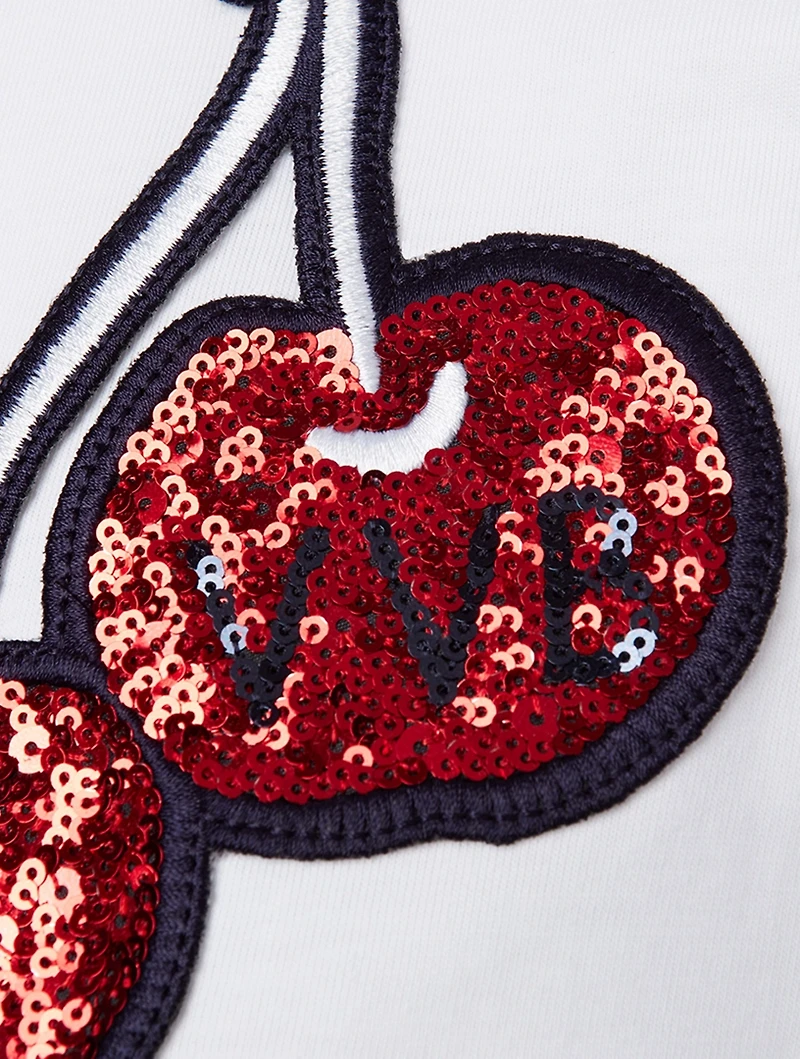 T-Shirt With Cherry Embroidery