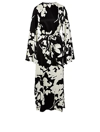 Lilliana Silk Stretch Maxi Dress