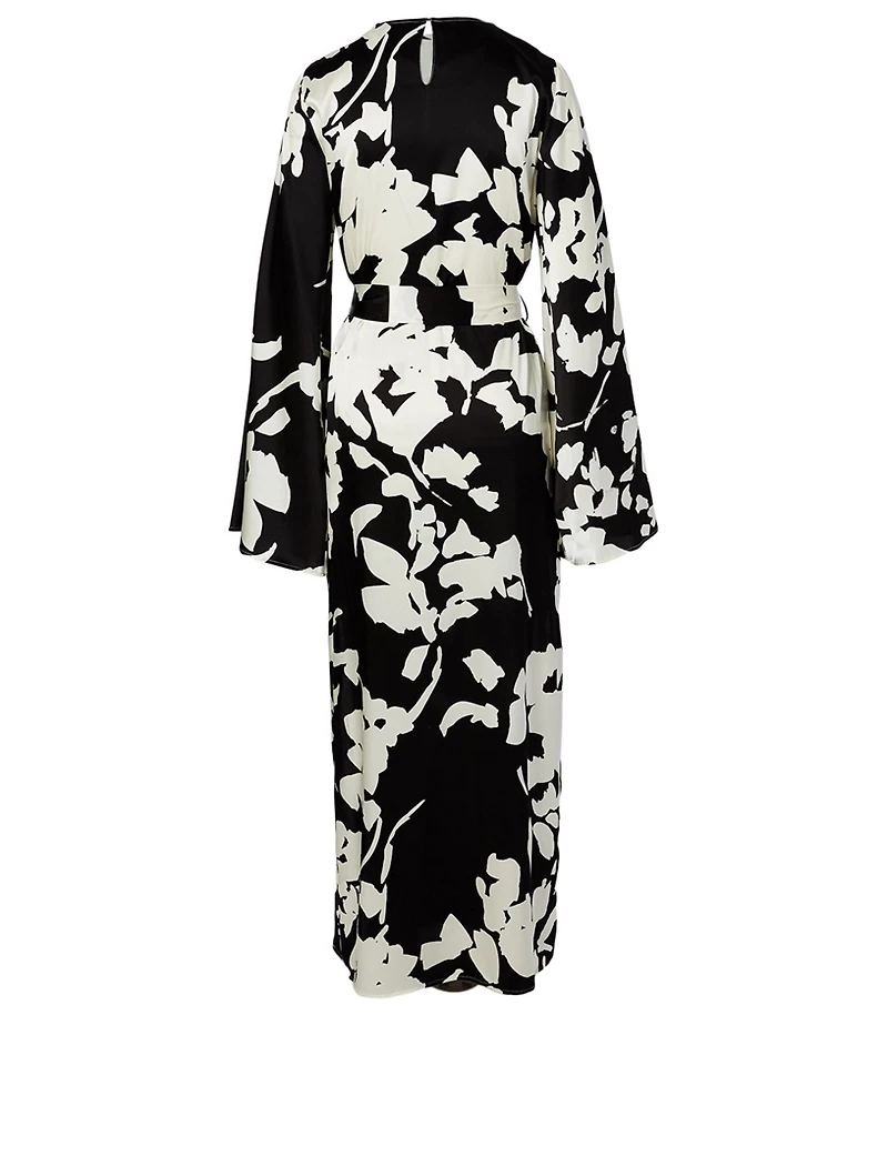 Lilliana Silk Stretch Maxi Dress
