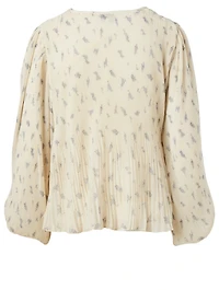Recycled Pleated Georgette Blouse